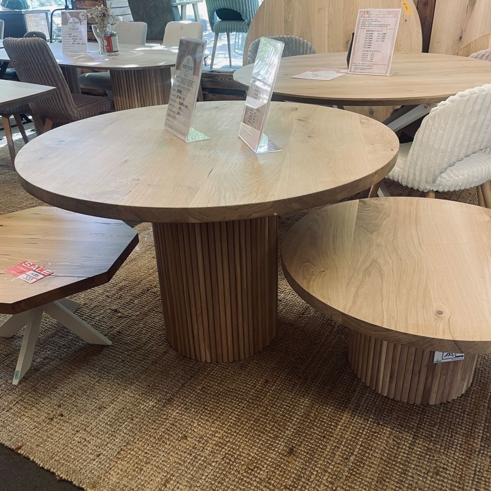 Ovale & Runde Tische Esstisch Eiche Massivholz  | Stil Skandinavien Japandi Boho Landhaus Skandi | Eichentisch Tischplatte Platte Tisch Ellipse in Berlin