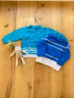 Handmade Strickpullover Pulli blau weiß Gr. 80 Sachsen - Radebeul Vorschau