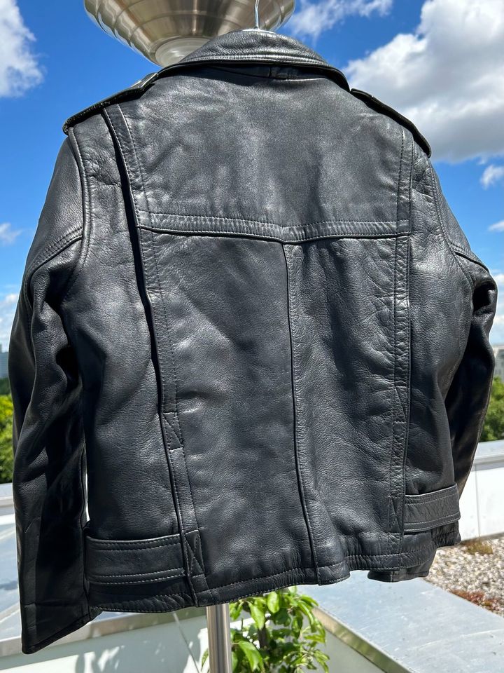 Vintage schwarze Echt-Leder Motorradjacke Damen 42 Hein Gericke in München