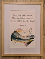 KUNSTDRUCK christlich Bibel Vers Spruch Evangelium Poster Niedersachsen - Worpswede Vorschau