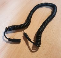 Kabel: Klinkenstecker (dreipolig) zu Buchse (dreipolig), Spirale Baden-Württemberg - Karlsruhe Vorschau