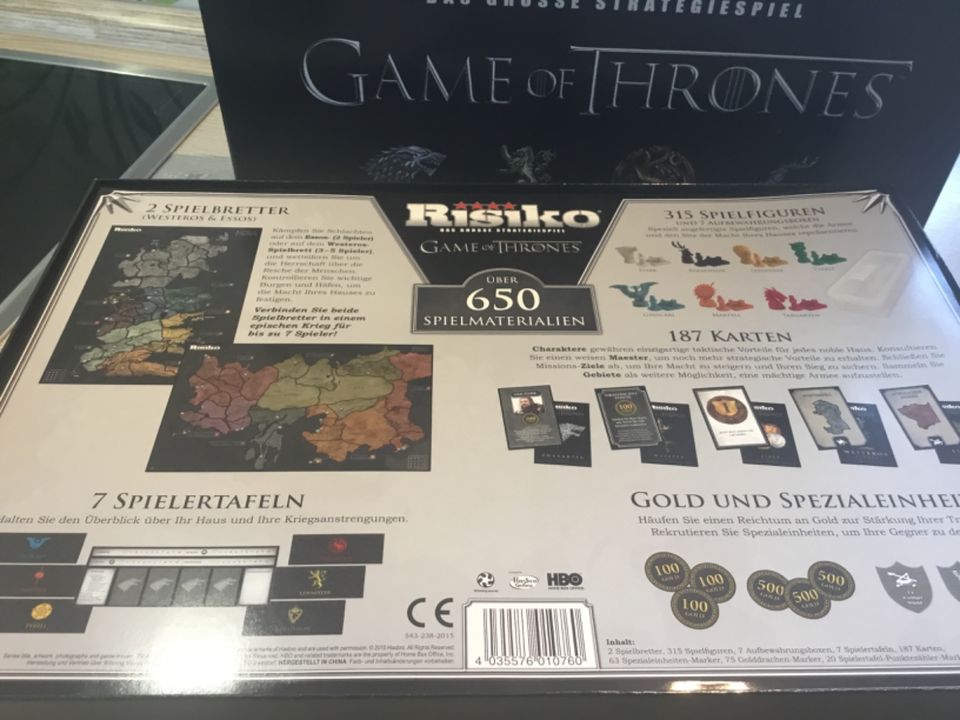 Risiko Game of Thrones GOT Sammleredition Spiel in Neudorf-Bornstein