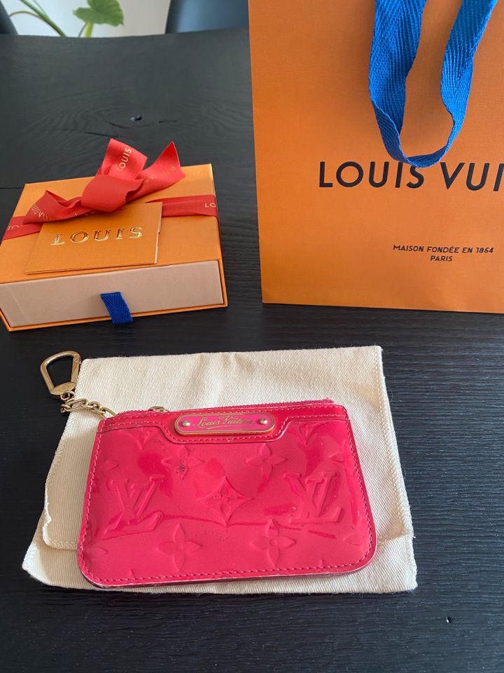 Orig. Louis Vuitton Monogram Vernis Schlüsseltasche, Rose Pop, LV in Gelsenkirchen