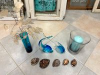 Deko Glas Fische Muscheln Windlicht Vase Bayern - Mering Vorschau