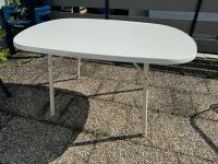 Gartentisch Weiß klappbar mit Gebrauchsspuren Gartenmöbel Bayern - Abensberg Vorschau
