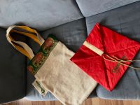 Taschen von Chamäleon, beige mit Elefantenborte und eine rote Essen-West - Holsterhausen Vorschau