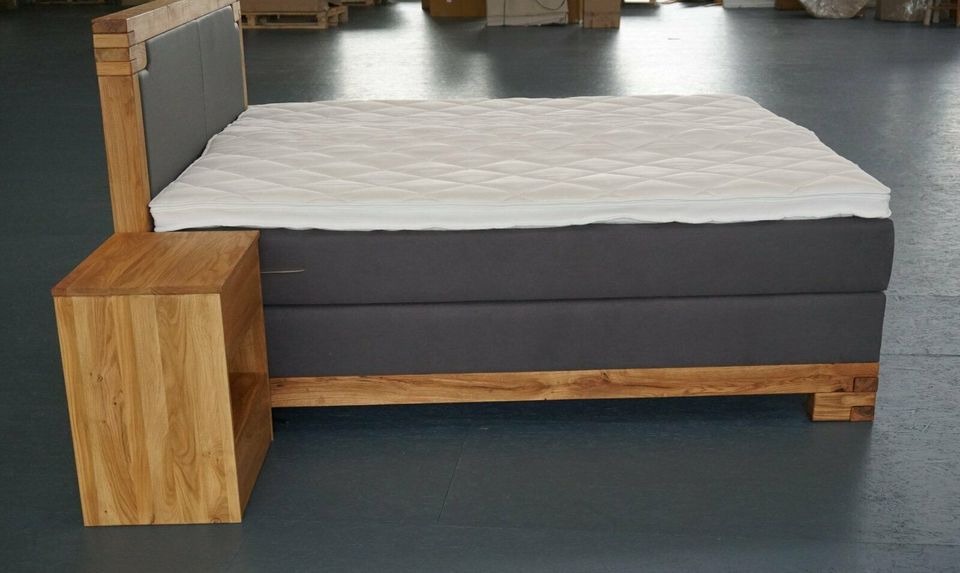 G+K Boxspringbett BE-0211 180x200 incl. Topper # Massiv-Möbel in Alsfeld