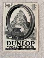 Seltenes Prospekt Werbung Dunlop Reifen Oldtimer Vorkrieg Baden-Württemberg - Donzdorf Vorschau
