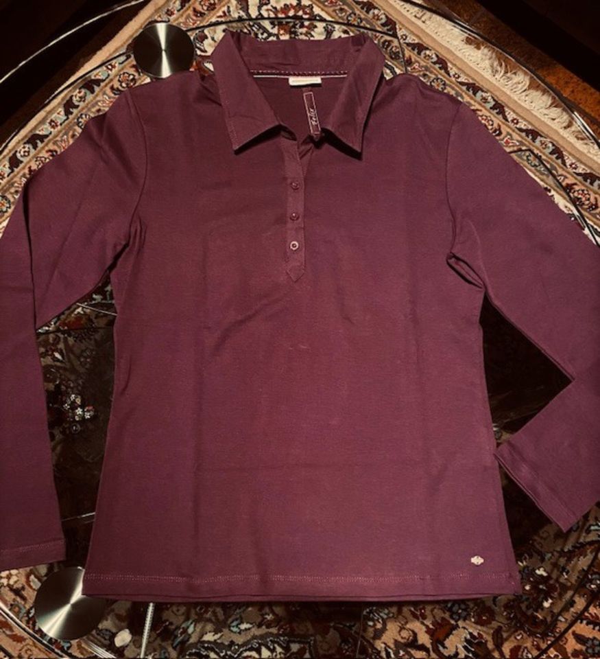 Langarm Shirt Longsleeve  STREET ONE Blusenkagen violett  42 40 in Amberg