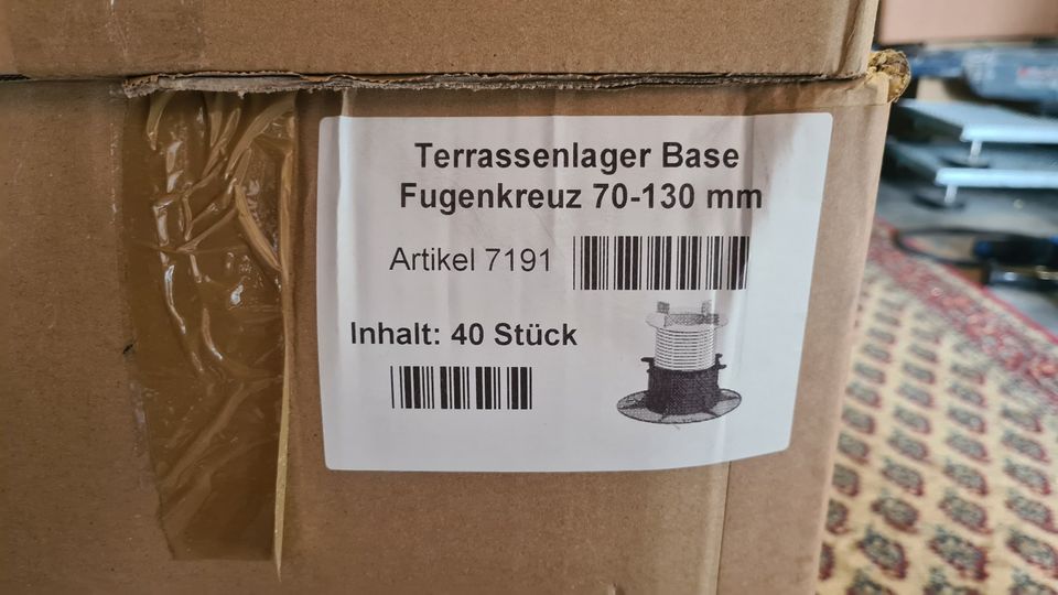 NEU Stelzlager Terrassenlager Base mit Fugenkreuz 70-130 mm 3mm in Leverkusen