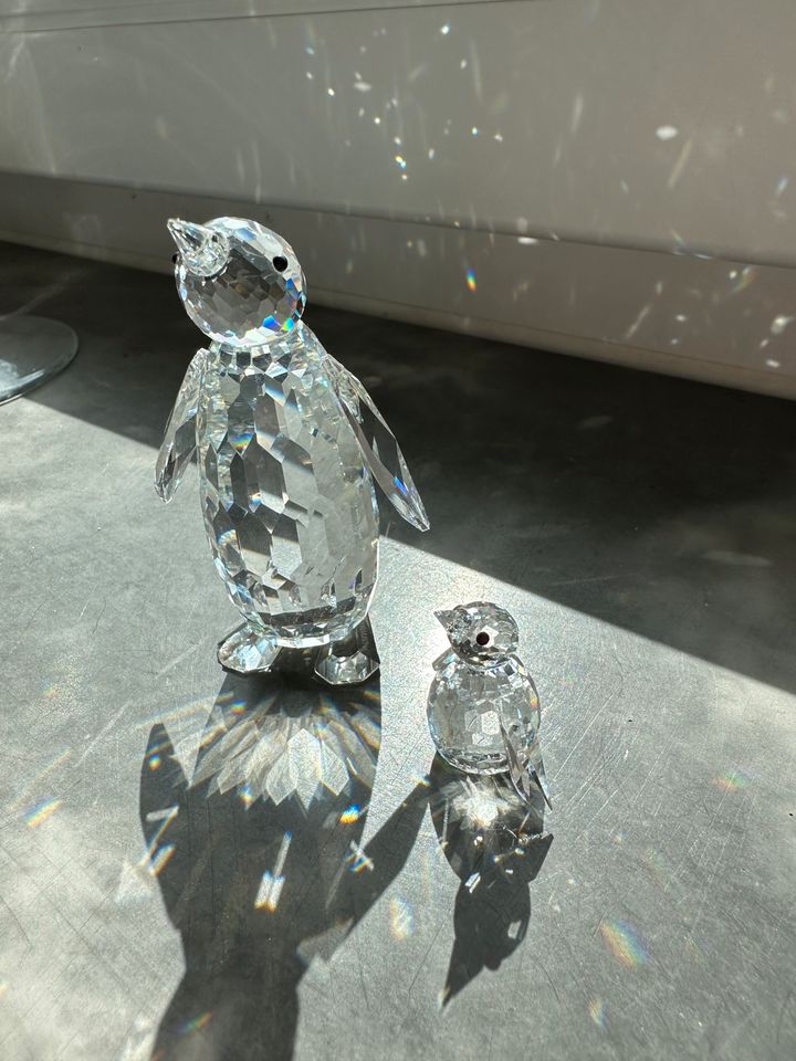 2 Original Swarovski Crystal Pinguine in Gerolsheim