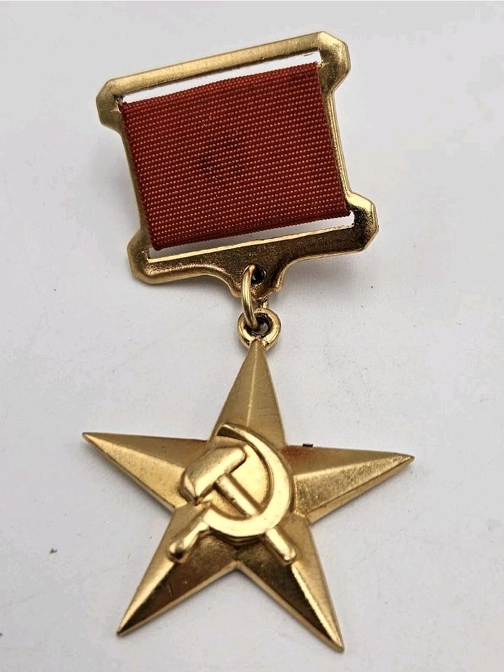 Medaille Held der Arbeit Kopie vergoldet Sowjetunion UdSSR in Fellbach