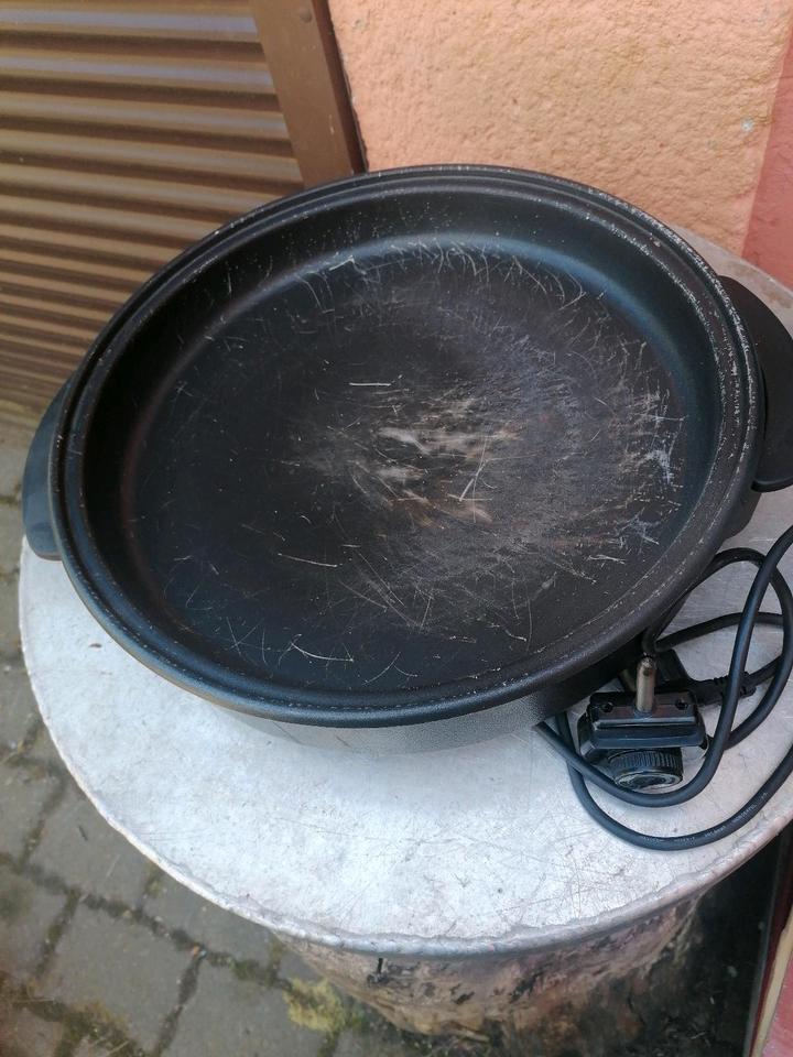 Grillpfanne elektrisch für Garten und Camping Multipfanne in Schlettau