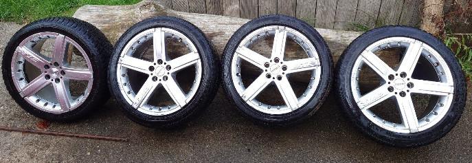 4x Alu Felgen MOMO GTR 5x100 Golf 4 mit Reifen, gut erhalten in Schwörstadt