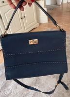 Boden Leder Tasche Kellybag, dunkel-blau mit Henkel Crossbody Dortmund - Hombruch Vorschau