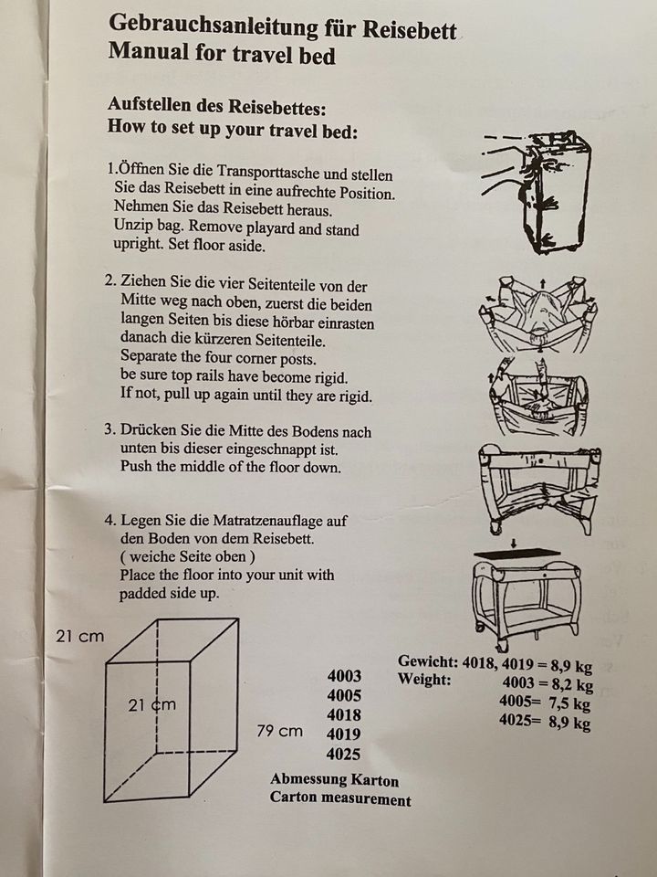 Reisebett fillikid wie NEU  Kinder- Reisebett in Berlin