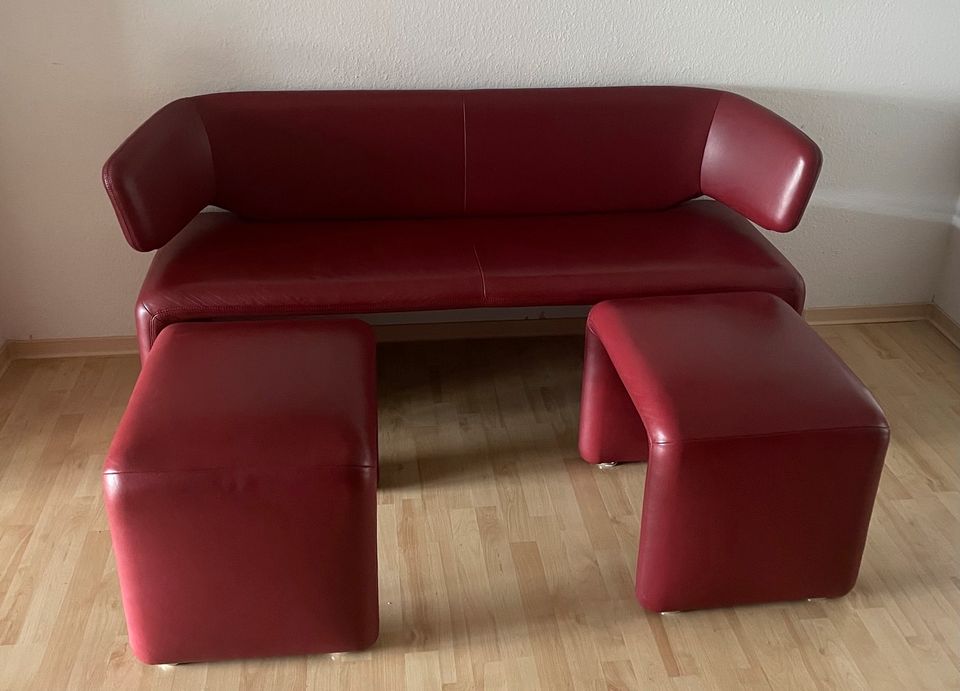 Koinor Dinner Sofa  mit 2 Hocker in Ahrensfelde