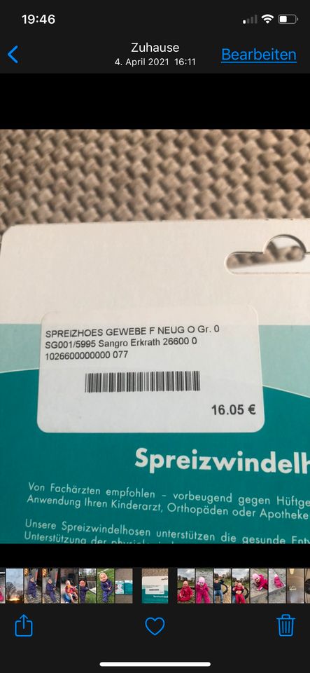 2 Packungen Windelhöschen/ Spreizwindelhosen Dr. Junghans in Boizenburg/Elbe