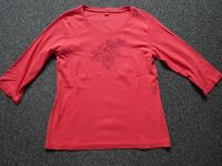 Rotes T-Shirt s.Oliver Gr. 40 Baumwolle m.Ornament Druck Schleswig-Holstein - Schwentinental Vorschau