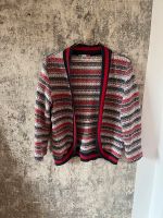 Tweed Strickjacke Cardigan rot blau weiß 40 M L Hamburg-Nord - Hamburg Winterhude Vorschau