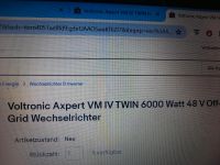 Voltronic Axpert VM IV Twin 6000 Watt 48V Off-Grid Wechselrichter Baden-Württemberg - Trossingen Vorschau