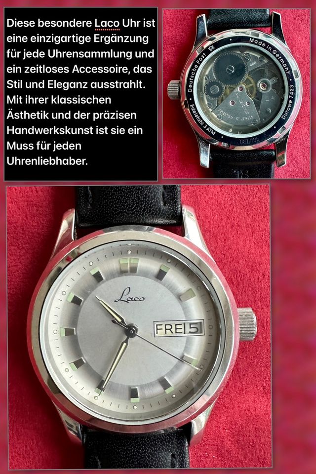 Laco Handaufzuguhr Edition 1972 Limitiert  195 Stück Day-Date in München