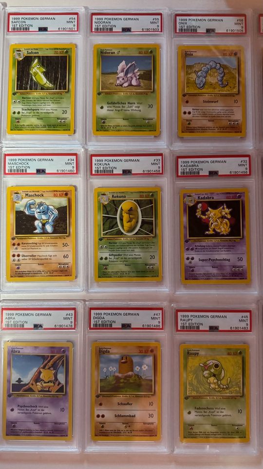 Pokémon Base Set  Karten 1. Edition Pokemon Deutsch PSA no Glurak in Verden