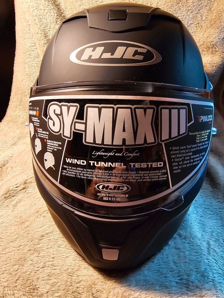 Systemhelm von HJC S-Max III neu in Mattschwarz in Düsseldorf