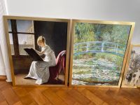 Verschiedene Bilder Gemälde gemalter Druck - goldener Rahmen Berlin - Steglitz Vorschau