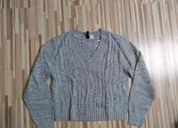 H&M Divided Gr. S Strickpullover V-Ausschnitt grau Niedersachsen - Neu Wulmstorf Vorschau