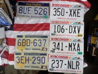 West Virginia und Wisconsin US Kennzeichen License Plate Hessen - Wabern Vorschau