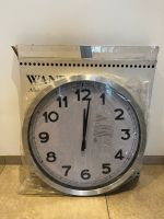 Wanduhr Aluminium 60cm silber/weiß Bayern - Bürgstadt Vorschau