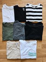 Bekleidungspaket T Shirts Gr M H&M Zara khaki schwarz weiß Rostock - Stadtmitte Vorschau