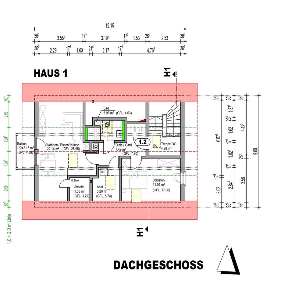 Baugrundstück inkl. genehmigtem Bauplan für ein MFH in Burgkirchen / Hirten in Burgkirchen