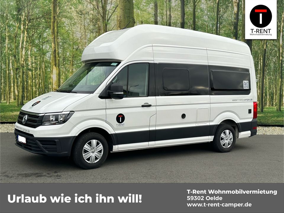 VW Grand California 600 mieten Wohnmobil Kastenwagen #allesdrin in Oelde