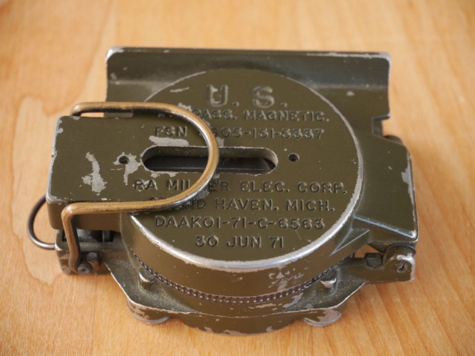 Original U.S. Army Compass, US Armee Kompass, 70er Jahre in Bodman-Ludwigshafen