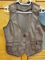 Opus Denim Jeans-Weste braun Baumwolle Gr.40 S/M Top Zustand Niedersachsen - Melle Vorschau