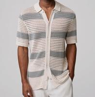 *STRELLSON* Strick-Hemd / Strick-Shirt ANDER, creme-grau, Medium Düsseldorf - Oberkassel Vorschau
