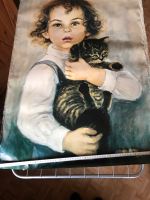 Plakat Mädchen mit Katze ca 65 cm x 85 cm Leipzig - Leipzig, Zentrum-Nord Vorschau