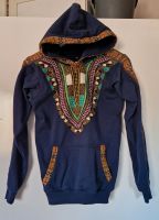 Hoodie aus Kenia / Afrika - Style - Blau - xs / s - Pullover Wandsbek - Steilshoop Vorschau