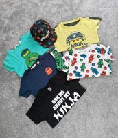 H&M Set Ninjago 110 116 5x T-Shirt Cap Cappy Mütze türkis schwarz Berlin - Rudow Vorschau