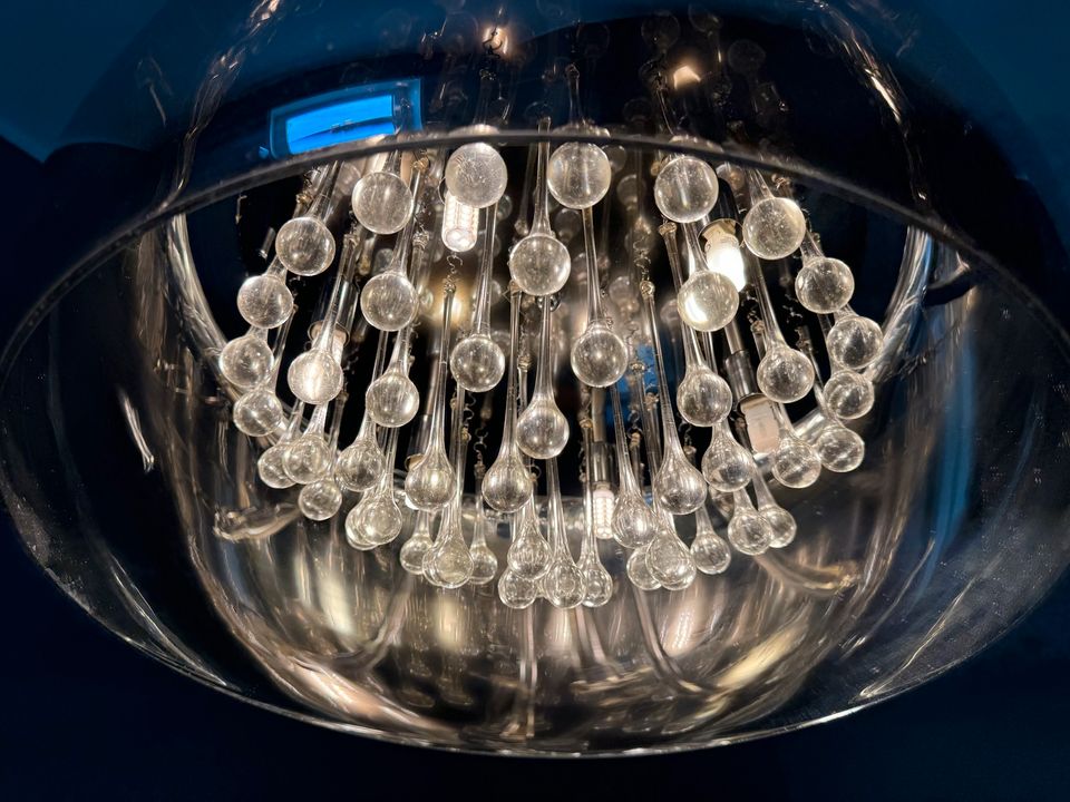 Designer Hängeleuchte Pearl aus-Glas Chrom Kristall LED in München