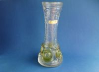 Walther Kristall Glas Vase 70 er Brutalismus Skandi gelb Vintage Nordrhein-Westfalen - Hilchenbach Vorschau