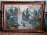 Riesiges Gemälde Asiatisches Motiv in tollem Prunkrahmen Nordrhein-Westfalen - Freudenberg Vorschau