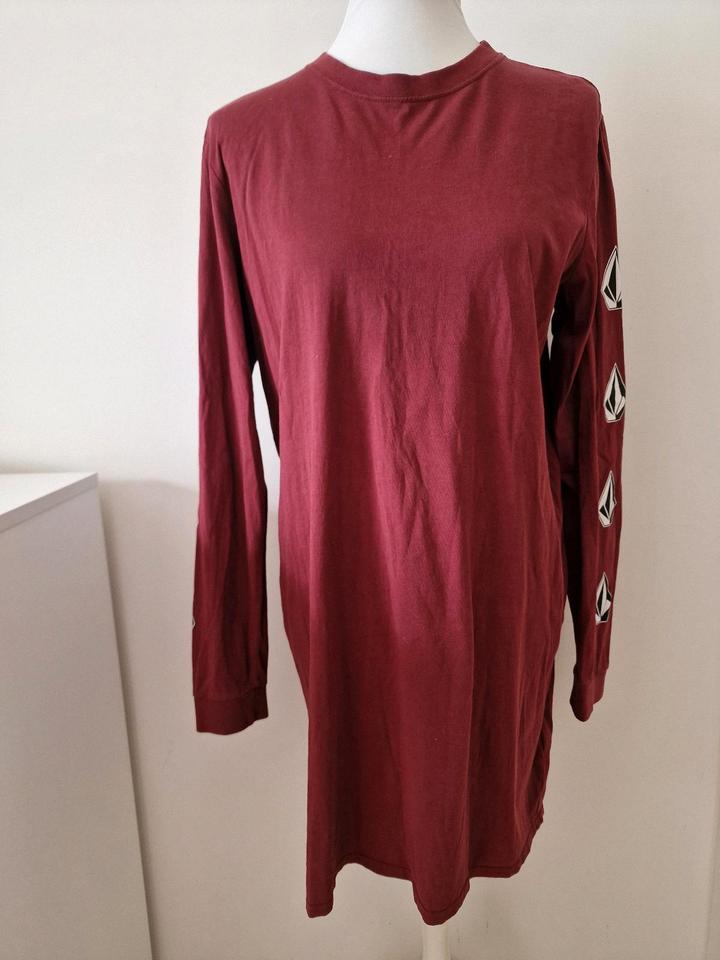 Volcom Langarmshirt Longshirt weinrot Gr. M 38 Damen Skater in Stuhr