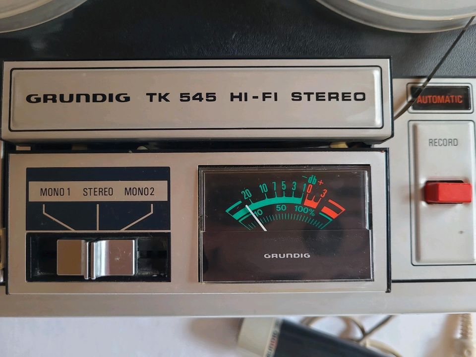 Grundig TK-545 Tonbandgerät Bandmaschine mit Zubehör in Castrop-Rauxel