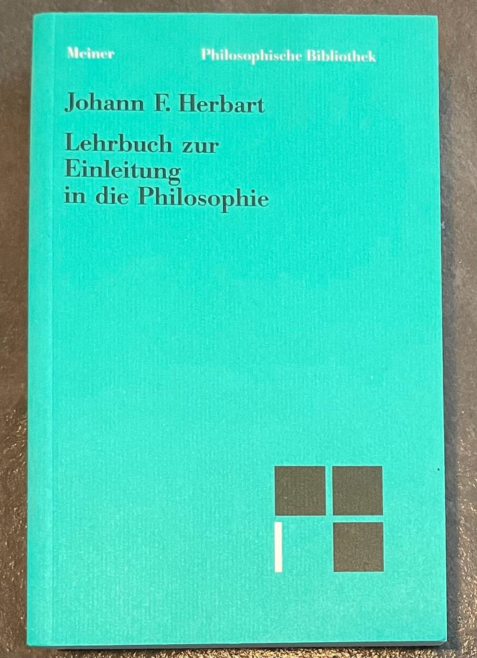 Johann F. Herbart „Lehrbuch zur Einleitung in die Philosophie“ in Ostfildern