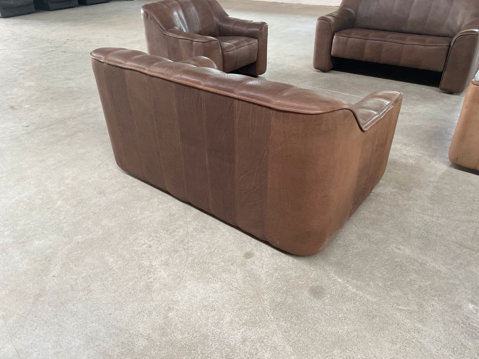 1-Sitzer De Sede DS44 Ledersofa Büffelleder Cognac Mid Century in Geslau