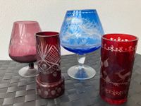 4 farbige Kristall Vasen Congnac-Schwenker schöne Motive ab 11€ Berlin - Zehlendorf Vorschau