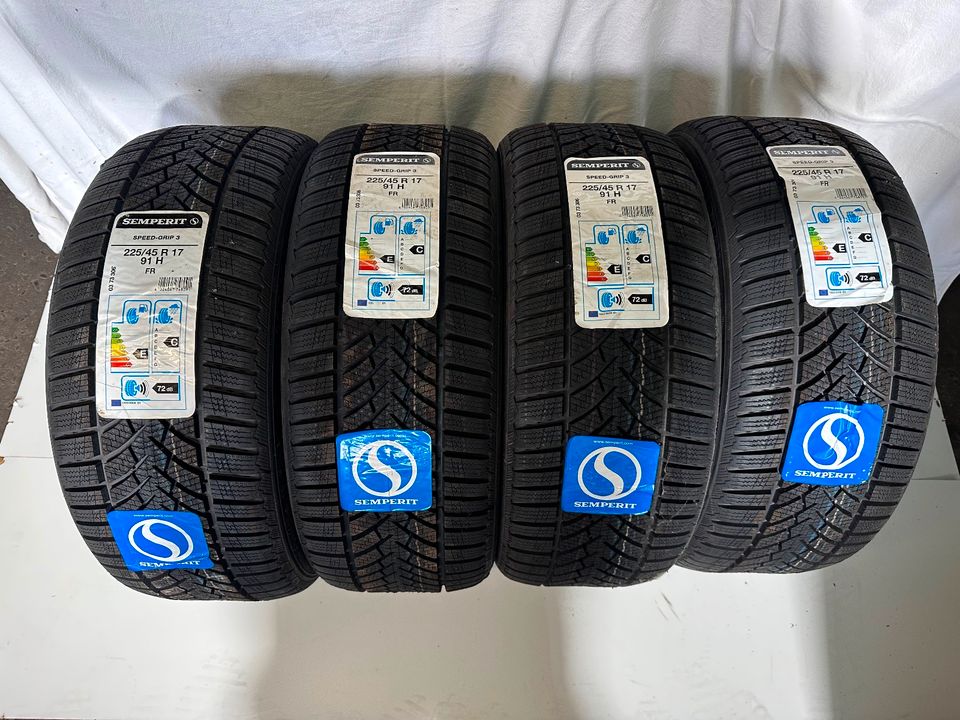 4x Winterreifen Semperit Speed-Grip 3 225/45 R17 91H M+S *NEU* in Leimen